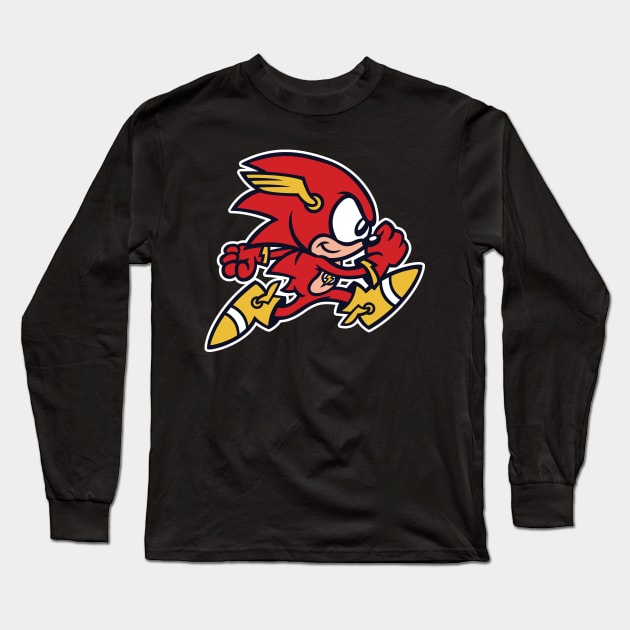 Sonic Flash Long Sleeve T-Shirt by WanderingBert